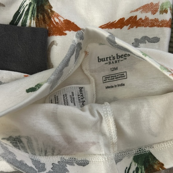 Burt’s Bees Long Sleeve 2 Piece Pajamas Size 12 months - Picture 4 of 5